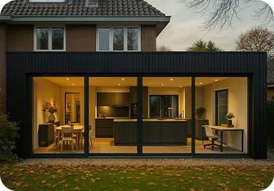 Woodspaces aanbouw